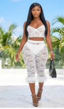 Load image into Gallery viewer, White lace pants