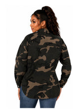 Load image into Gallery viewer, Camo dark jacket /top