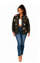 Load image into Gallery viewer, Camo dark jacket /top
