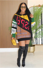 Load image into Gallery viewer, Statement Color Block Sweater Dress