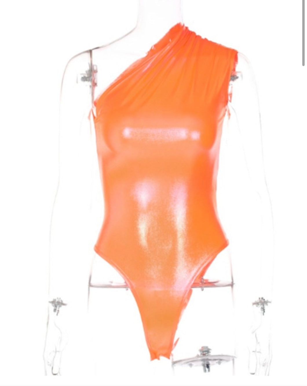 Sleeveless bodysuit -orange