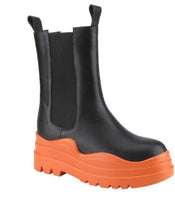 Load image into Gallery viewer, Orange rain boot

