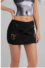 Load image into Gallery viewer, Karlie cross belt skirt
