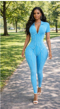 Load image into Gallery viewer, Arctic blue romper
