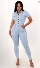 Load image into Gallery viewer, Light denim romper
