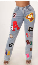 Load image into Gallery viewer, Alphabet denim
