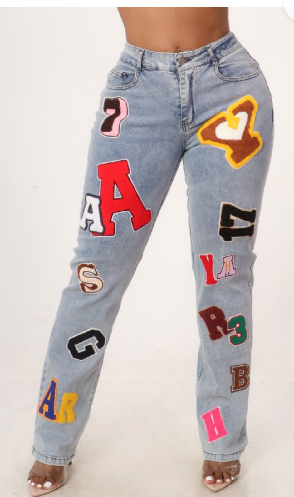 Alphabet denim