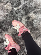 Load image into Gallery viewer, Women’s lace up pink sneakers
