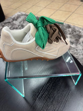 Load image into Gallery viewer, Beige women’s lace up platform
