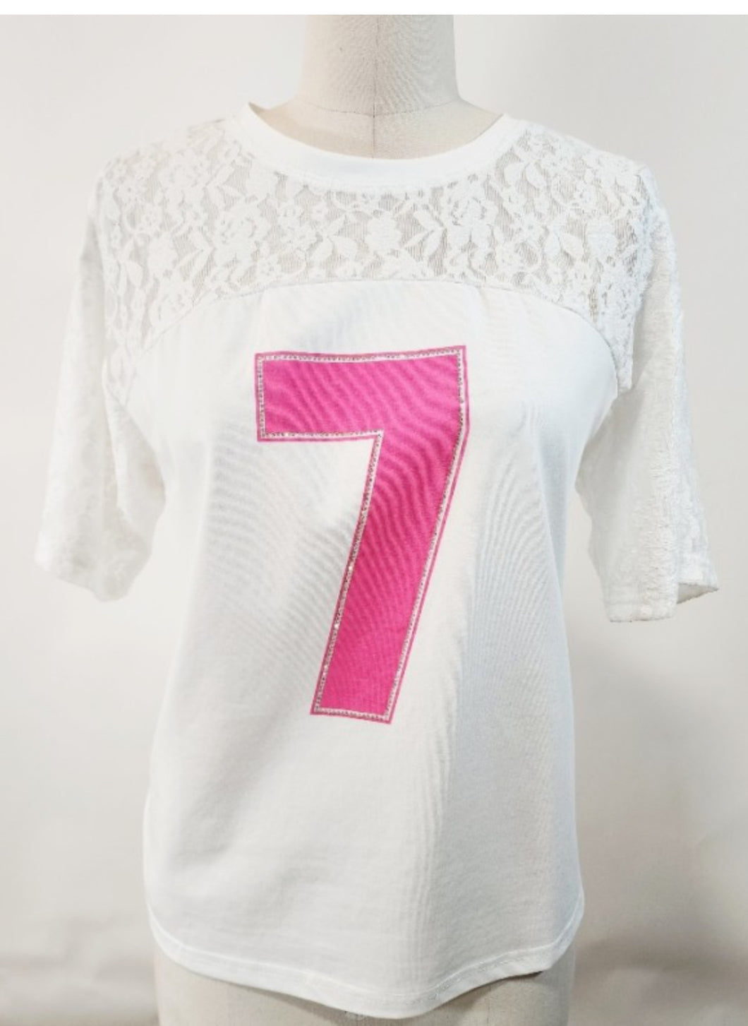 White jersey top