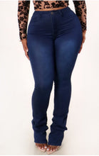 Load image into Gallery viewer, Stacked denim jeans

