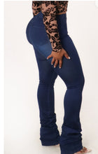 Load image into Gallery viewer, Stacked denim jeans
