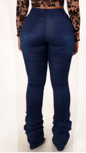 Load image into Gallery viewer, Stacked denim jeans
