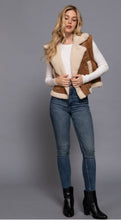 Load image into Gallery viewer, Faux suede inner fur zip zest
