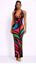 Load image into Gallery viewer, Jungle maxi dress
