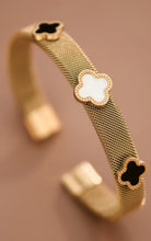 Load image into Gallery viewer, Clover cuff bracelet
