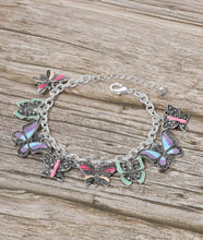 Load image into Gallery viewer, Butterfly charm bracelet
