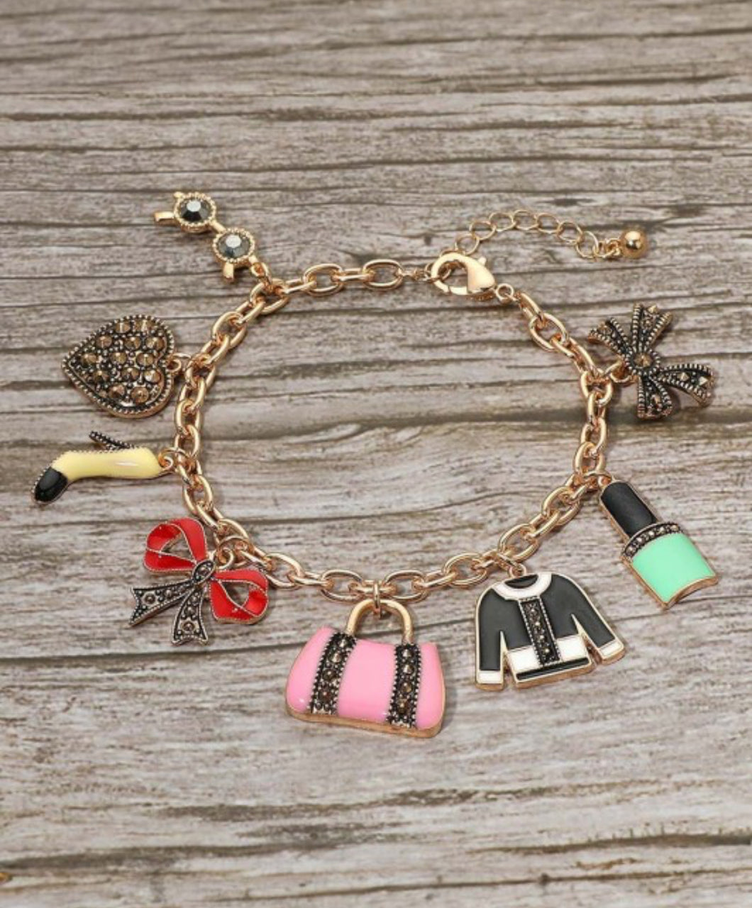 High heel bracelet