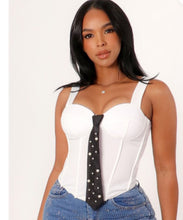 Load image into Gallery viewer, Bustier corset with tie
