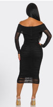 Load image into Gallery viewer, Off the shoulder mini dress

