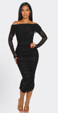 Load image into Gallery viewer, Off the shoulder mini dress
