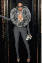 Load image into Gallery viewer, Faux fur panel jumpsuit
