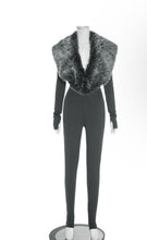 Load image into Gallery viewer, Faux fur panel jumpsuit
