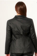 Load image into Gallery viewer, Faux leather blazer
