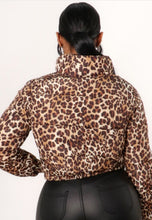Load image into Gallery viewer, Leopard puff jacket
