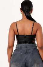 Load image into Gallery viewer, Bustier faux leather top
