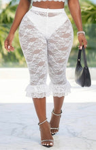 Load image into Gallery viewer, White  lace pants
