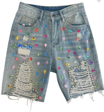 Load image into Gallery viewer, Bling jewel shorts

