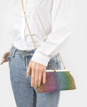 Load image into Gallery viewer, Rhinestone party clutch
