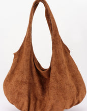 Load image into Gallery viewer, Faux suede shoulder bag with pouch
