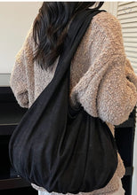 Load image into Gallery viewer, Faux suede shoulder bag with pouch
