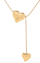 Load image into Gallery viewer, Double heart stainless steal necklace
