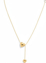 Load image into Gallery viewer, Double heart stainless steal necklace
