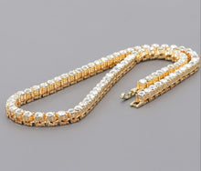 Load image into Gallery viewer, Rhinestone chain layered necklace

