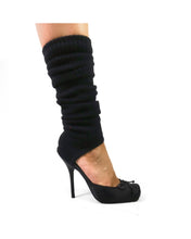 Load image into Gallery viewer, Ballerina leg warmers black
