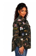 Load image into Gallery viewer, Camo dark jacket /top
