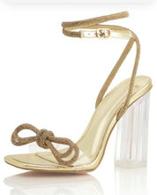 Load image into Gallery viewer, Bow clear heels
