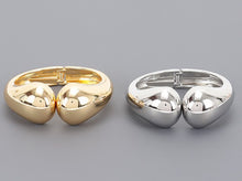 Load image into Gallery viewer, Metal hinge cuff bracelet
