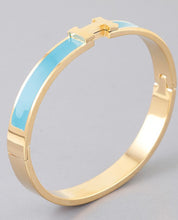 Load image into Gallery viewer, Modern stone cuff bracelet
