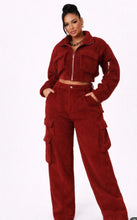 Load image into Gallery viewer, Burgundy fleece set

