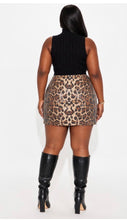 Load image into Gallery viewer, Wild Attraction Leopard Sequin Mini Skirt
