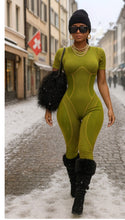 Load image into Gallery viewer, Olive green jumpsuit
