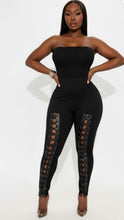 Load image into Gallery viewer, Lace up black pants plus

