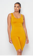 Load image into Gallery viewer, Mustard yoga romper
